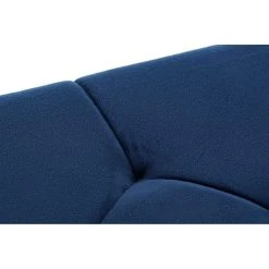 Pegane Banquette En Velours Bleu Et Pieds En Acier - Longueur 97 X Profondeur... -Vente-unique shop banquette en velours bleu et pieds en acier longueur 97 x profondeur 44 x hauteur 46 cm 13600966 37358478 1140x1140