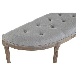 Pegane Banquette En Velours Et Bois De Caoutchouc Coloris Gris Clair / Nature... -Vente-unique shop banquette en velours et bois de caoutchouc coloris gris clair naturel longueur 125 x profondeur 43 x hauteur 48 cm 13600904 37358186 1140x1140
