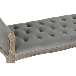 Pegane Banquette En Velours Et Bois De Caoutchouc Coloris Gris - Longueur 109... -Vente-unique shop banquette en velours et bois de caoutchouc coloris gris longueur 109 x profondeur 39 x hauteur 60 cm 13601008 37358670 1140x1140