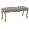 Pegane Banquette En Velours Et Bois De Caoutchouc Coloris Gris - Longueur 112... -Vente-unique shop banquette en velours et bois de caoutchouc coloris gris longueur 112 x profondeur 37 x hauteur 48 cm 13600884 37358084 1140x1140