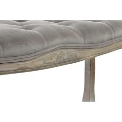 Pegane Banquette En Velours Et Bois De Caoutchouc Coloris Gris- Longueur 112 ... -Vente-unique shop banquette en velours et bois de caoutchouc coloris gris longueur 112 x profondeur 38 x hauteur 48 cm 13600894 37358134 1140x1140