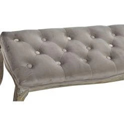 Pegane Banquette En Velours Et Bois De Caoutchouc Coloris Gris- Longueur 112 ... -Vente-unique shop banquette en velours et bois de caoutchouc coloris gris longueur 112 x profondeur 38 x hauteur 48 cm 13600894 37358136 1140x1140