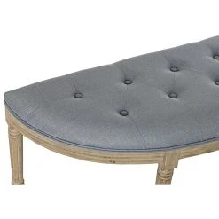 Pegane Banquette En Velours Et Bois De Caoutchouc Coloris Gris / Naturel - Lo... -Vente-unique shop banquette en velours et bois de caoutchouc coloris gris naturel longueur 125 x profondeur 43 x hauteur 48 cm 13600876 37358052 1140x1140