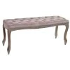 Pegane Banquette En Velours Et Bois De Caoutchouc Coloris Rose Pâle- Longueu... -Vente-unique shop banquette en velours et bois de caoutchouc coloris rose pale longueur 112 x profondeur 38 x hauteur 48 cm 13600928 37358294 1140x1140