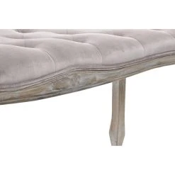 Pegane Banquette En Velours Et Bois De Caoutchouc Coloris Rose Pâle- Longueu... -Vente-unique shop banquette en velours et bois de caoutchouc coloris rose pale longueur 112 x profondeur 38 x hauteur 48 cm 13600928 37358298 1140x1140