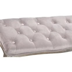 Pegane Banquette En Velours Et Bois De Caoutchouc Coloris Rose Pâle- Longueu... -Vente-unique shop banquette en velours et bois de caoutchouc coloris rose pale longueur 112 x profondeur 38 x hauteur 48 cm 13600928 37358300 1140x1140