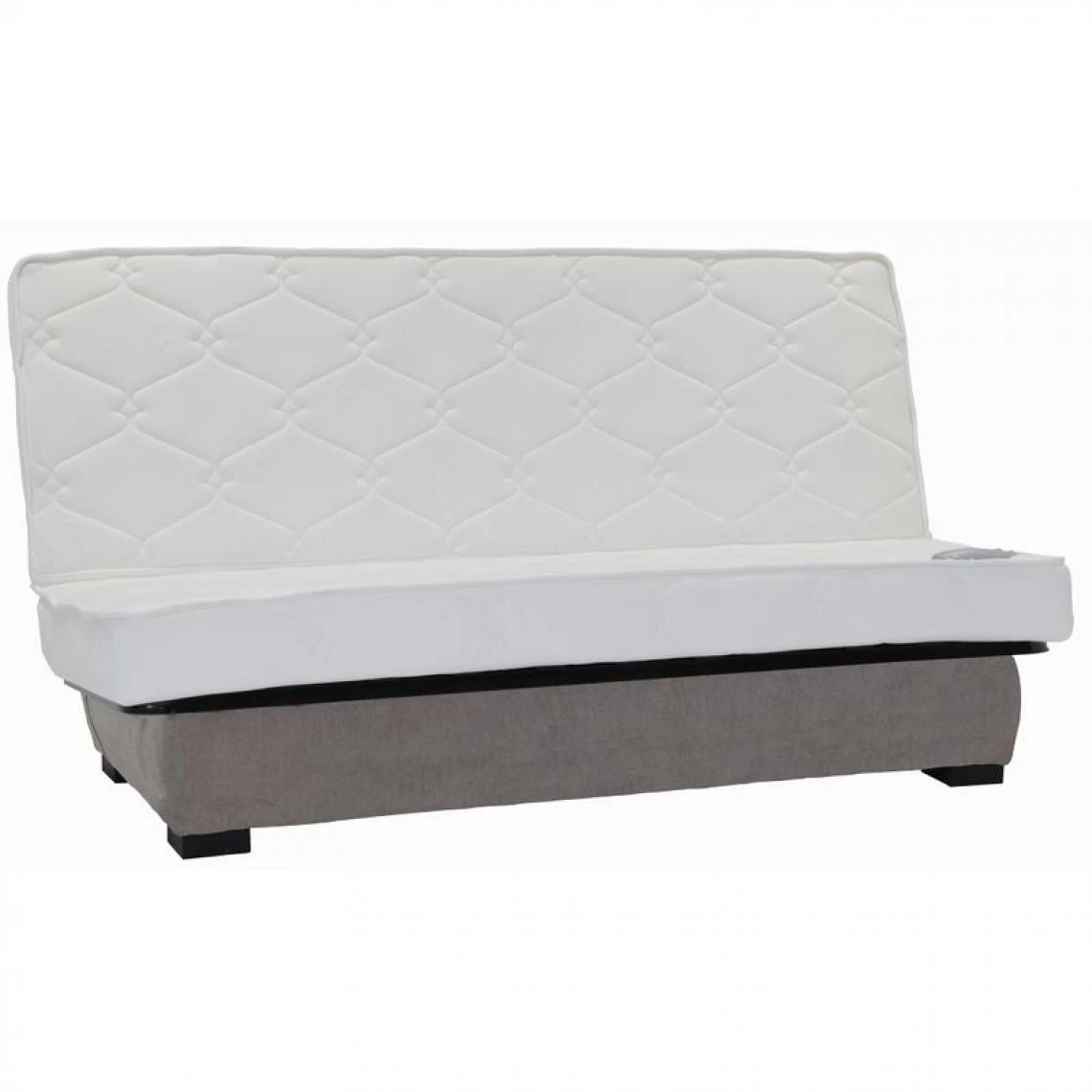 BUT Banquette Lit Clic Clac CARMEN Tissu Taupe 7 BUT Banquette Lit Clic Clac CARMEN Tissu Taupe – Image 5