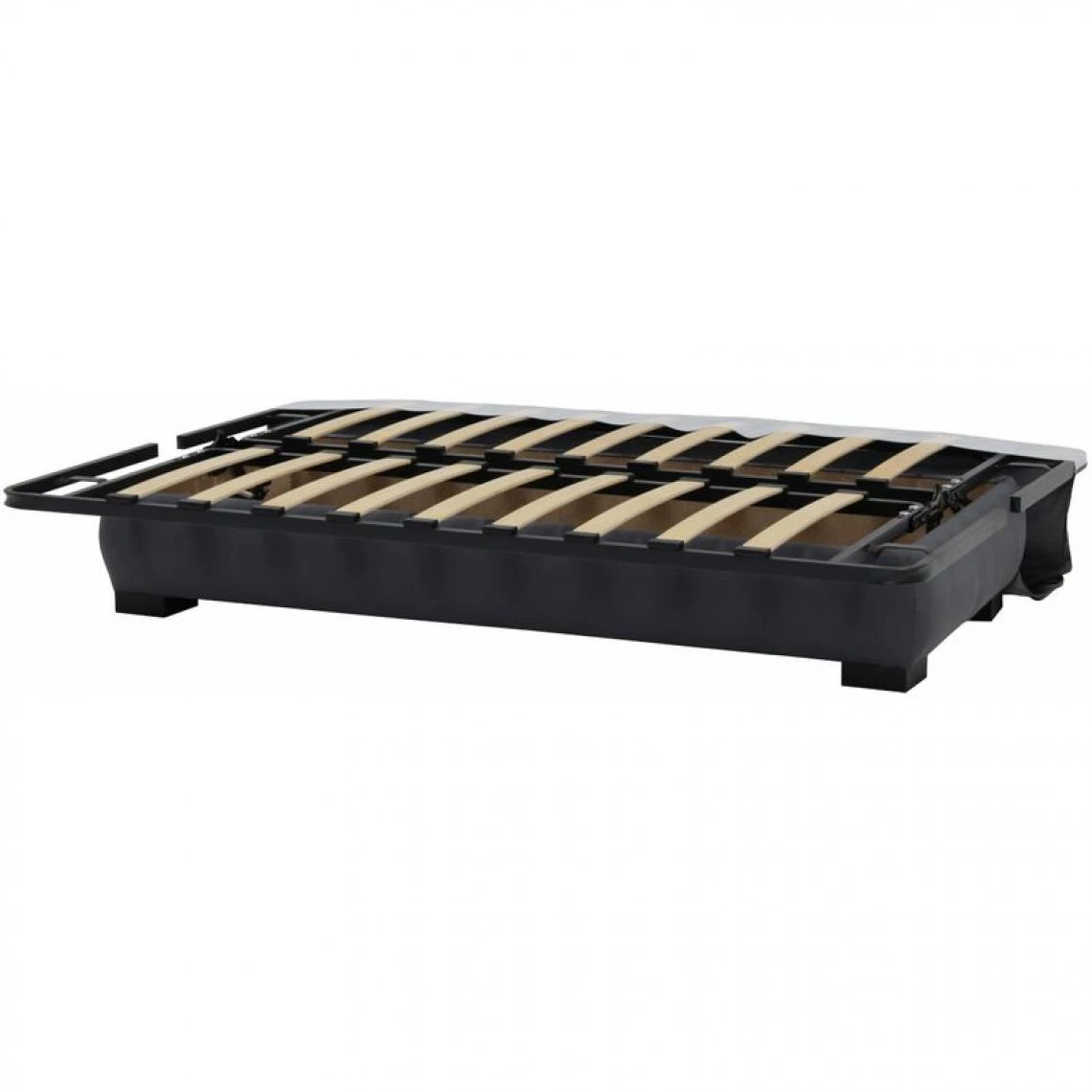 BUT Banquette Lit Clic Clac DALLAS Tissu Gris Clair 6 BUT Banquette Lit Clic Clac DALLAS Tissu Gris Clair – Image 4