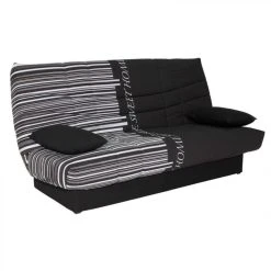 BUT Banquette Lit Clic Clac PORTO Code Barre Noir