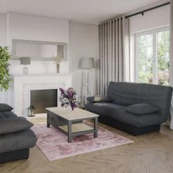 BUT Banquette Lit Clic Clac PORTO Uni Gris Anthracite -Vente-unique shop banquette lit clic clac porto uni gris anthracite 9926122 25547738 1140x1140