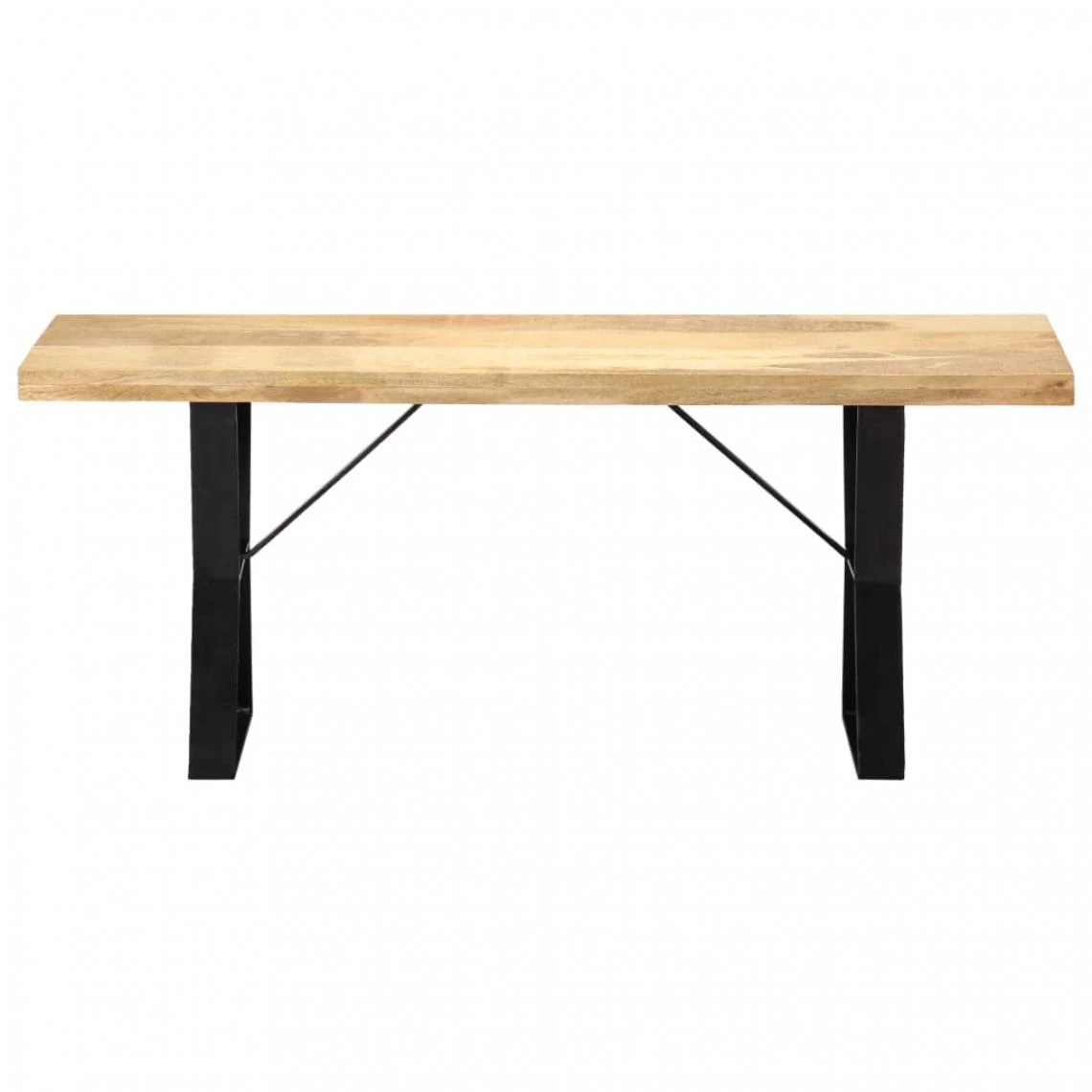 HELLOSHOP26 Banquette Pouf Tabouret Meuble Banc 110 Cm Bois De Manguier Massif 300... 4 HELLOSHOP26 Banquette Pouf Tabouret Meuble Banc 110 Cm Bois De Manguier Massif 300... – Image 2