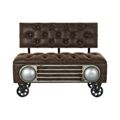 Pegane Banquette Voiture En Bois /PU Coloris Marron - Longueur 101 X Profonde... 8 Pegane Banquette Voiture En Bois /PU Coloris Marron - Longueur 101 X Profonde... -Vente-unique shop banquette voiture en bois pu coloris marron longueur 101 x profondeur 55 x hauteur 77 cm 13600858 37357960 1140x1140