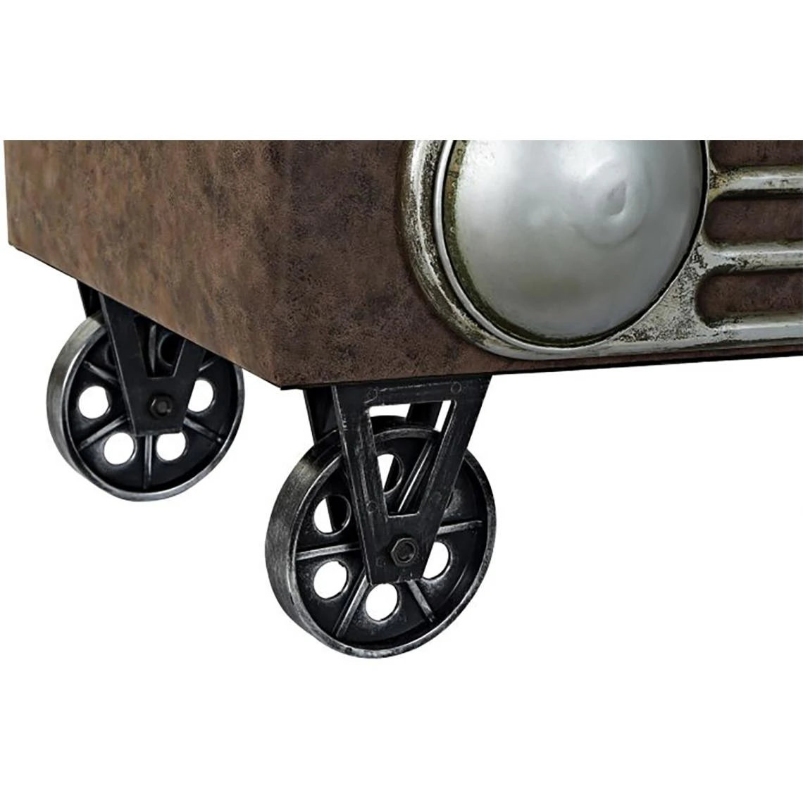 Pegane Banquette Voiture En Bois /PU Coloris Marron - Longueur 101 X Profonde... 6 Pegane Banquette Voiture En Bois /PU Coloris Marron - Longueur 101 X Profonde... – Image 4