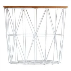 BUT Bout De Canapé Filaire CROSS Blanc -Vente-unique shop bout de canape filaire cross blanc 9164121 23924467 1140x1140