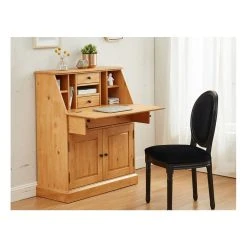 Vente-unique Secrétaire En Pin Et MDF - Coloris : Naturel Clair - CLEORE -Vente-unique shop bureau 376377 1