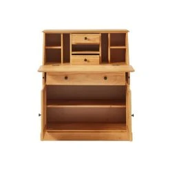 Vente-unique Secrétaire En Pin Et MDF - Coloris : Naturel Clair - CLEORE -Vente-unique shop bureau 376387