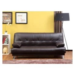 Vente-unique Canapé Convertible Clic-clac MAXIME En Simili - Noir -Vente-unique shop canape 165283 1