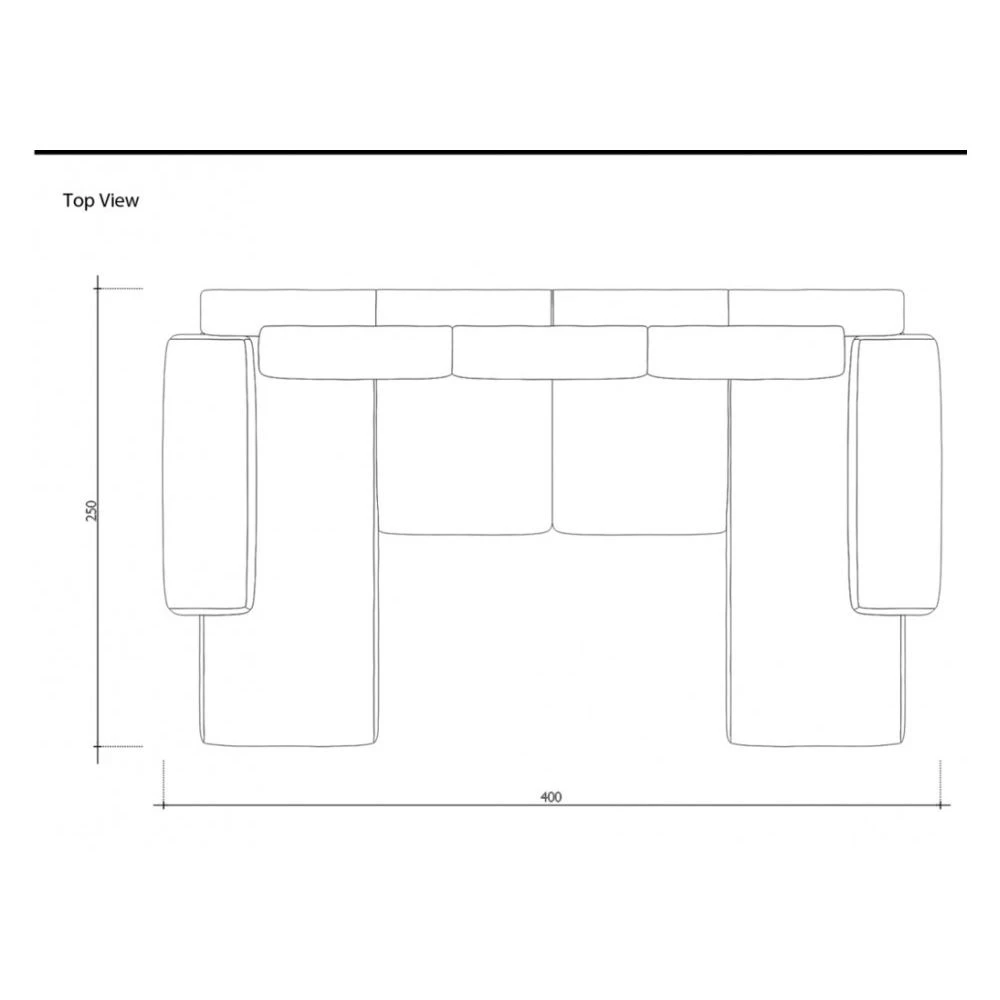 Vente-unique Canapé Panoramique 7 Places En Simili SICILE - Bicolore Blanc Et Gris 5 Vente-unique Canapé Panoramique 7 Places En Simili SICILE - Bicolore Blanc Et Gris – Image 3