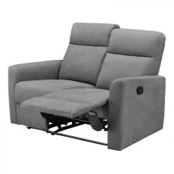 BUT Canapé 2 Places 2 Relax Manuels CORRANO Tissu Gris Clair -Vente-unique shop canape 2 places 2 relax manuels corrano tissu gris clair 11021060 28786258 1140x1140