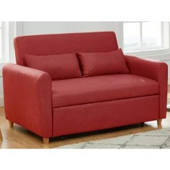 Vente-unique Canapé 2 Places Convertible En Tissu AYLA - Rouge 8 Vente-unique Canapé 2 Places Convertible En Tissu AYLA - Rouge -Vente-unique shop canape 2 places convertible en tissu ayla rouge 8239929 21000297 1140x1140