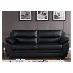 Vente-unique Canapé 3 Places MANOA En Simili - Noir 9 Vente-unique Canapé 3 Places MANOA En Simili - Noir -Vente-unique shop canape 236035