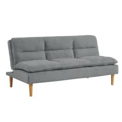 Vente-unique Canapé 3 Places Convertible Clic-clac En Tissu CHARLISE - Gris -Vente-unique shop canape 3 places convertible clic clac en tissu charlise gris 9173587 23951977 1140x1140