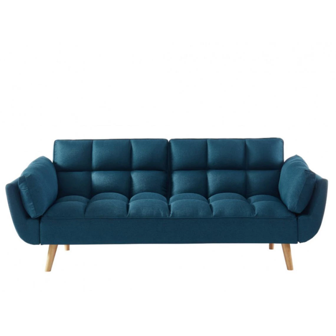 Vente-unique Canapé 3 Places Convertible Clic-clac En Tissu LOELINE - Bleu 6 Vente-unique Canapé 3 Places Convertible Clic-clac En Tissu LOELINE - Bleu – Image 4