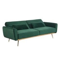 Vente-unique Canapé 3 Places Convertible Clic-clac En Velours LAUNEI - Vert Sapin 10 Vente-unique Canapé 3 Places Convertible Clic-clac En Velours LAUNEI - Vert Sapin -Vente-unique shop canape 3 places convertible clic clac en velours launei vert sapin 8242441 21009969 1140x1140