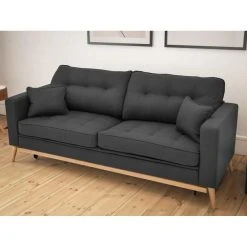 Vente-unique Canapé 3 Places Convertible En Tissu Anthracite KENZA 9 Vente-unique Canapé 3 Places Convertible En Tissu Anthracite KENZA -Vente-unique shop canape 3 places convertible en tissu anthracite kenza 13731580 37892520 1140x1140