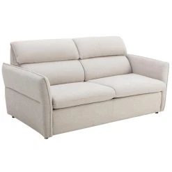 Vente-unique Canapé 3 Places Convertible En Tissu Beige IRVINE -Vente-unique shop canape 3 places convertible en tissu beige irvine 13846168 38393318 1140x1140