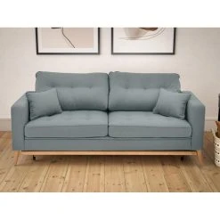 Vente-unique Canapé 3 Places Convertible En Tissu Gris KENZA -Vente-unique shop canape 3 places convertible en tissu gris kenza 13731578 37892508 1140x1140