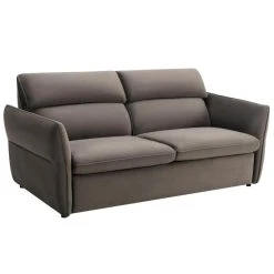 Vente-unique Canapé 3 Places Convertible En Velours Taupe IRVINE -Vente-unique shop canape 3 places convertible en velours taupe irvine 13846166 38393308 1140x1140