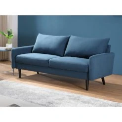 Vente-unique Canapé 3 Places En Tissu HALIA - Bleu -Vente-unique shop canape 3 places en tissu halia bleu 8238317 20992733 1140x1140
