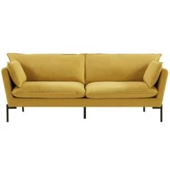 Vente-unique Canapé 3 Places En Tissu Jaune SIENA -Vente-unique shop canape 3 places en tissu jaune siena 13805074 38190084 1140x1140