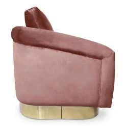 MENZZO Canapé 3 Places Kenpark Velours Rose -Vente-unique shop canape 3 places kenpark velours rose 8107275 20646191 1140x1140