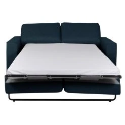 Vente-unique Canapé 3 Places Convertible Express En Tissu ALFREDO - Bleu Nuit -Vente-unique shop canape 3 places rapido convertible express en tissu alfredo bleu nuit 8238429 20993265 1140x1140