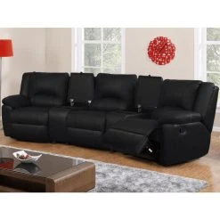 Vente-unique Canapé 3 Places Relax En Cuir AROMA - Noir -Vente-unique shop canape 3 places relax en cuir aroma noir 8239763 20999513 1140x1140