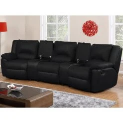 Vente-unique Canapé 3 Places Relax En Cuir AROMA - Noir -Vente-unique shop canape 3 places relax en cuir aroma noir 8239763 20999515 1140x1140