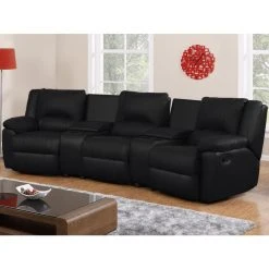 Vente-unique Canapé 3 Places Relax En Cuir AROMA - Noir -Vente-unique shop canape 3 places relax en cuir aroma noir 8239763 20999517 1140x1140