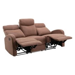 Vente-unique Canapé 3+2 Places Relax En Tissu Marron EVELYN -Vente-unique shop canape 32 places relax en tissu marron evelyn 13699300 37780416 1140x1140