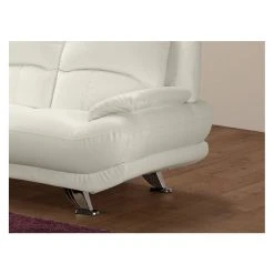 Vente-unique Canapé 2 Places En Simili MUSKO - Ivoire -Vente-unique shop canape 321839