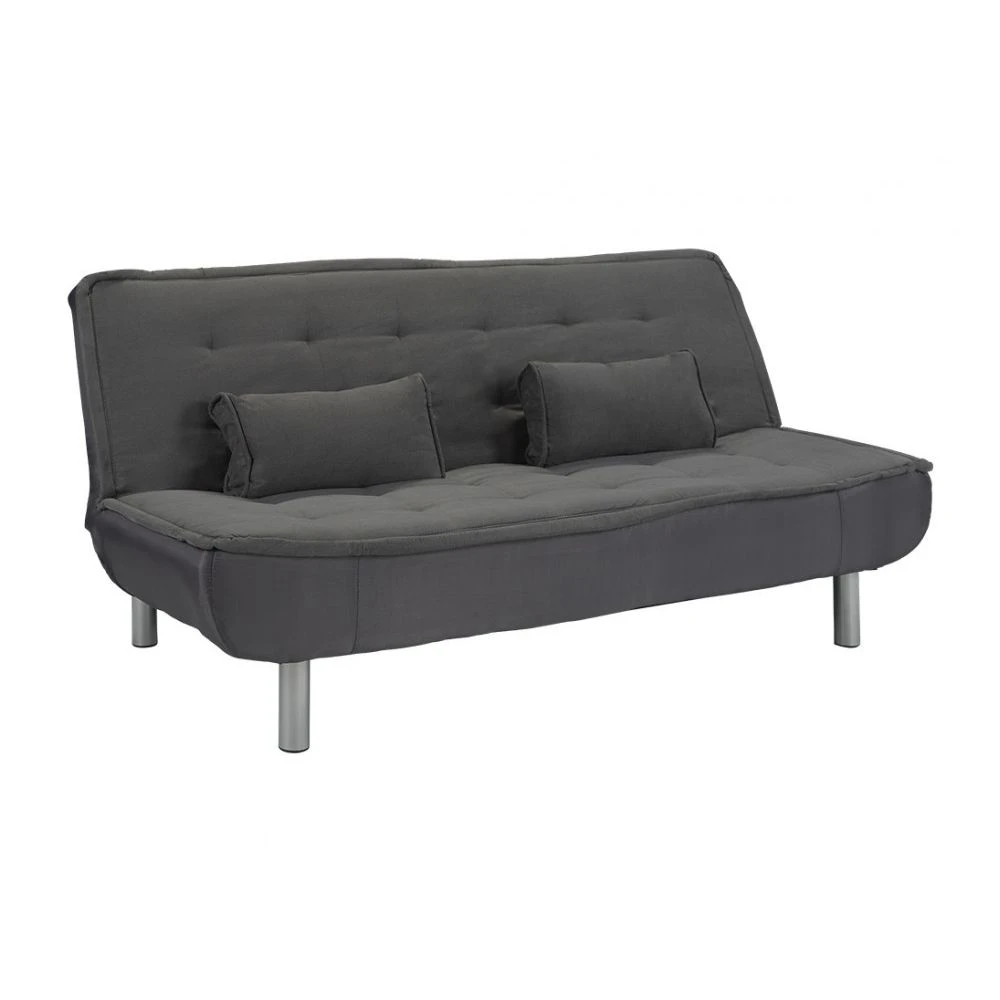 Vente-unique Canapé Convertible Clic-clac MISHAN En Tissu - Gris 7 Vente-unique Canapé Convertible Clic-clac MISHAN En Tissu - Gris – Image 5