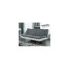 Vente-unique Canapé Convertible Clic Clac En Tissu UDARA - Gris Et Blanc