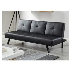 Vente-unique Canapé Convertible Clic-clac En Simili PRAGUE Avec Dossier Central Ra... 9 Vente-unique Canapé Convertible Clic-clac En Simili PRAGUE Avec Dossier Central Ra... -Vente-unique shop canape 343027