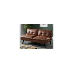 Vente-unique Canapé Convertible Clic-clac 3 Places PEGULA En Microfibre Viellie - ...