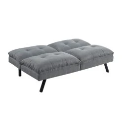 Vente-unique Canapé Convertible Clic-clac 3 Places PEGULA En Tissu - Gris -Vente-unique shop canape 346425