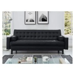 Vente-unique Canapé Convertible Clic-clac En Simili ELEANOR - Noir 9 Vente-unique Canapé Convertible Clic-clac En Simili ELEANOR - Noir -Vente-unique shop canape 347347