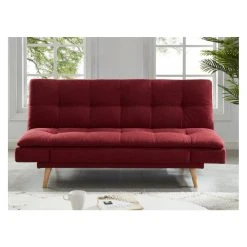 Vente-unique Canapé Convertible Clic-clac 3 Places ZARINA En Tissu - Rouge 9 Vente-unique Canapé Convertible Clic-clac 3 Places ZARINA En Tissu - Rouge -Vente-unique shop canape 347917