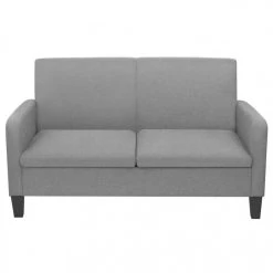 Chunhelife Canapé à 2 Places 135 X 65 X 76 Cm Gris Clair -Vente-unique shop canape a 2 places 135 x 65 x 76 cm gris clair 9344231 24407729 1140x1140