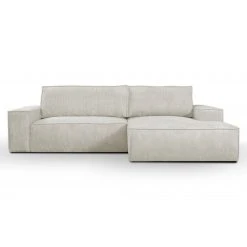 Vente-unique Canapé D'angle Convertible En Velours Côtelé Beige AMELIA - Angle D... -Vente-unique shop canape amelia 11959828 31710342 1140x1140